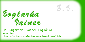 boglarka vainer business card