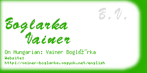 boglarka vainer business card
